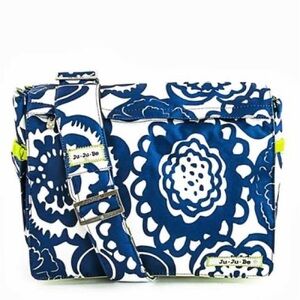 New - Ju-Ju-Be Navy and White Floral Baby Bag